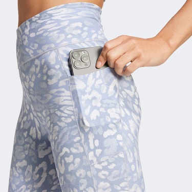  adidas Own The Run Print 7/8 Kadın Gri Tayt