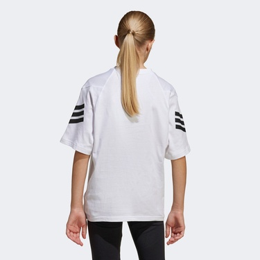  adidas Future Icons 3-Stripes Genç Çocuk Beyaz T-Shirt