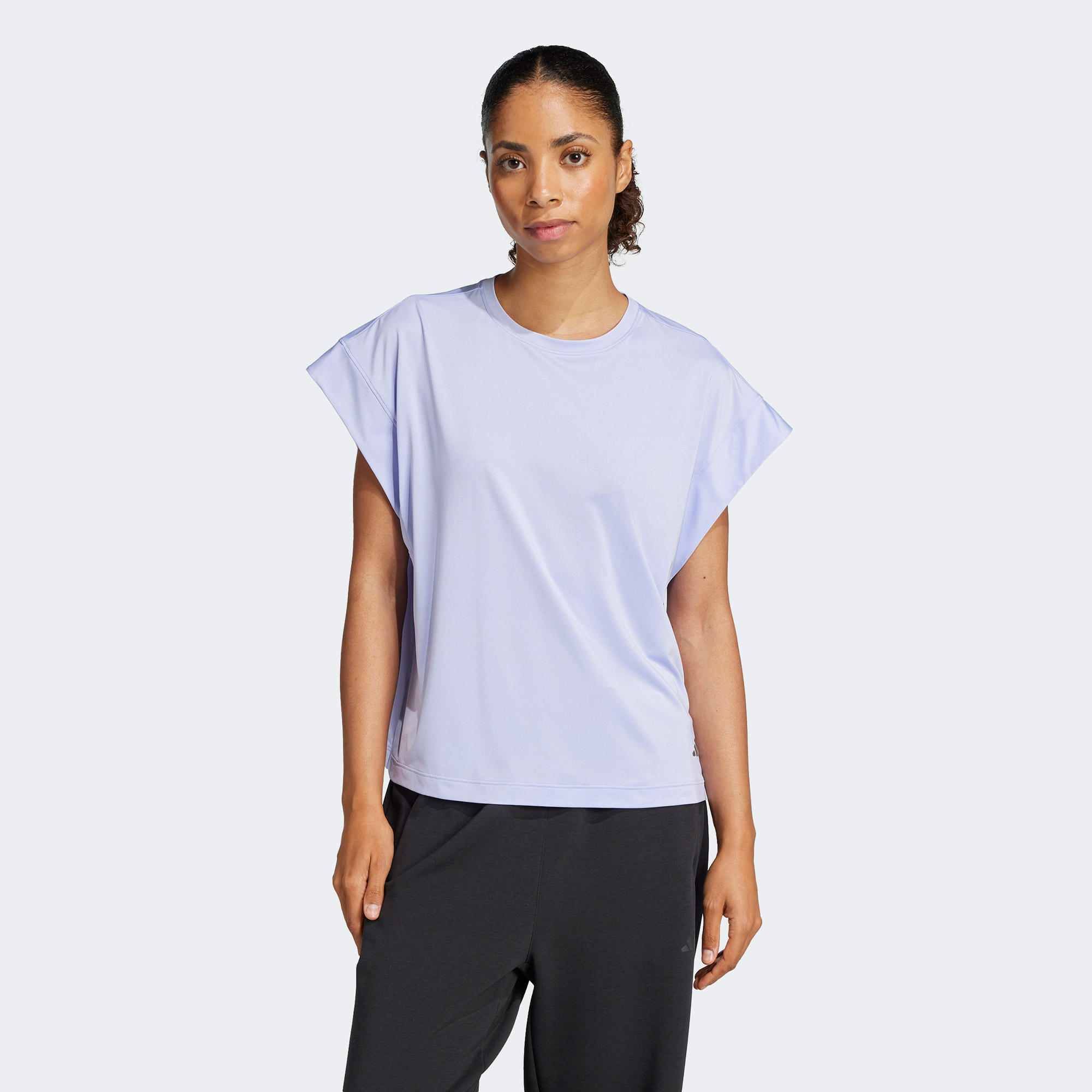  adidas Yoga Kadın Mor T-Shirt