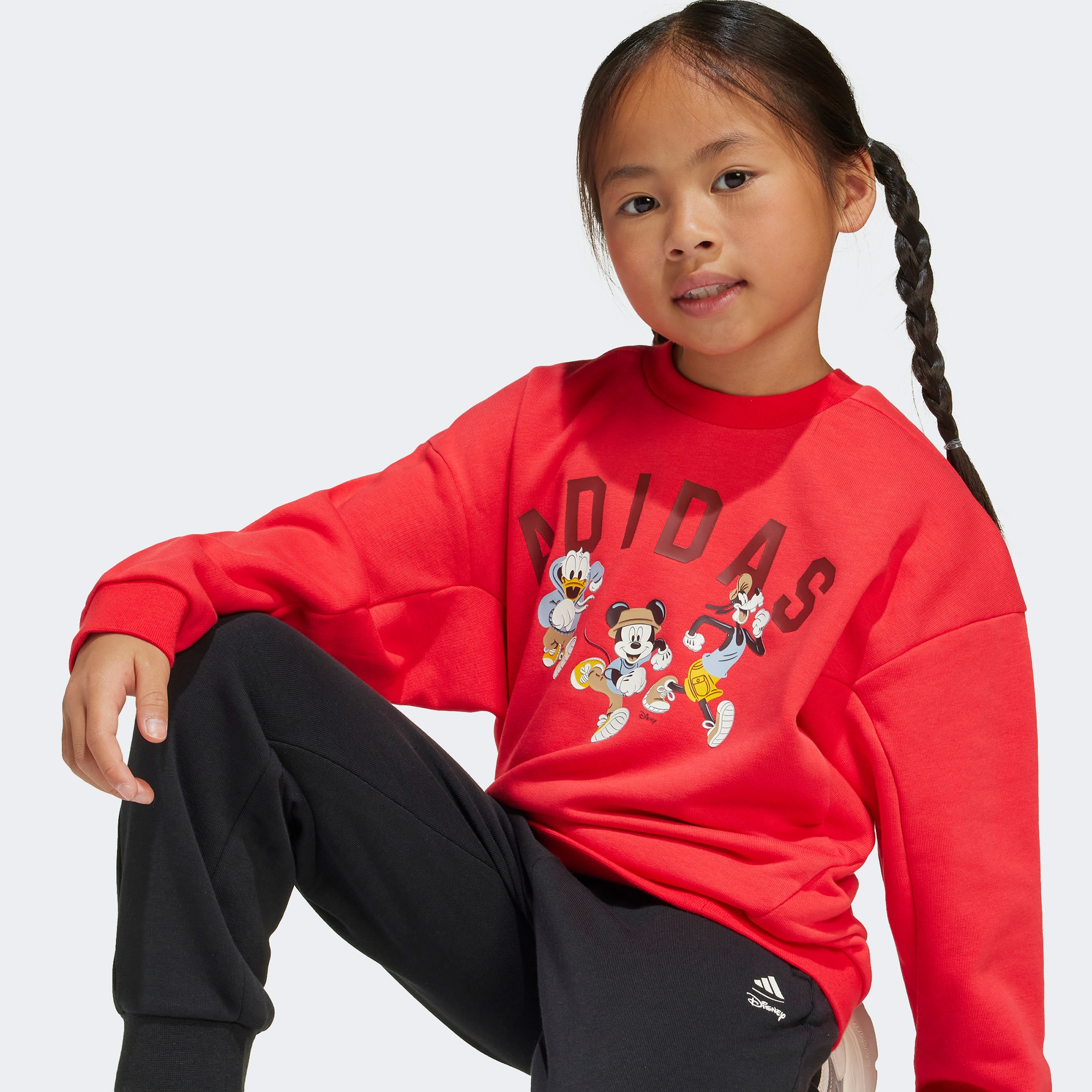 adidas x Disney Mickey Mouse Çocuk Kırmızı Eşofman Takımı