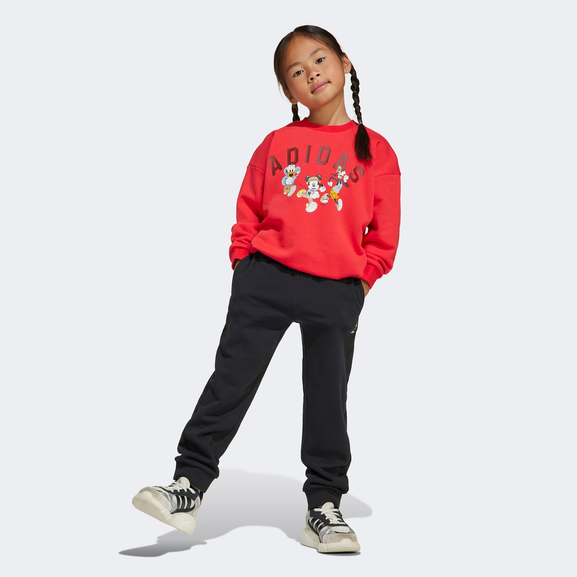 adidas x Disney Mickey Mouse Çocuk Kırmızı Eşofman Takımı