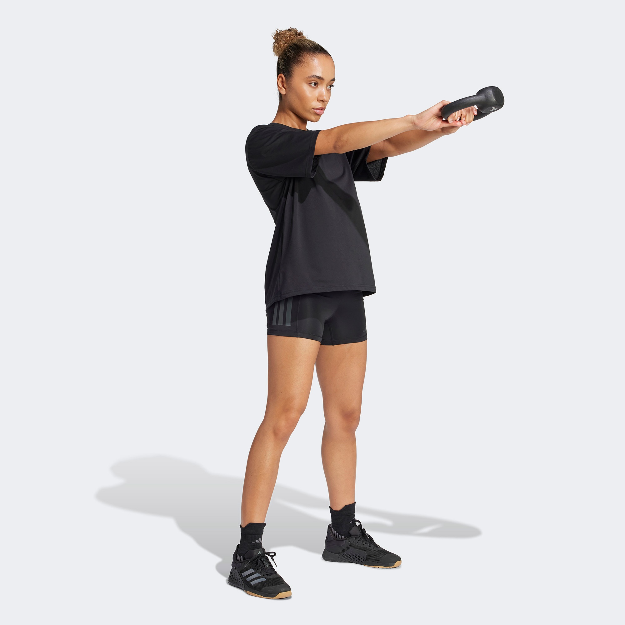 adidas Climacool One Time Training Graphic Kadın Siyah T-Shirt