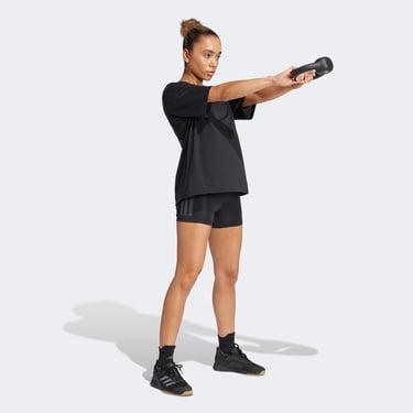  adidas Climacool One Time Training Graphic Kadın Siyah T-Shirt