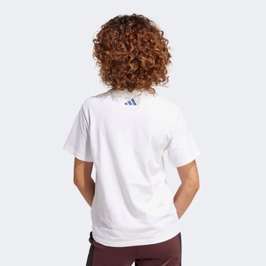  adidas Tech Illusrate Graphic Kadın Beyaz T-Shirt