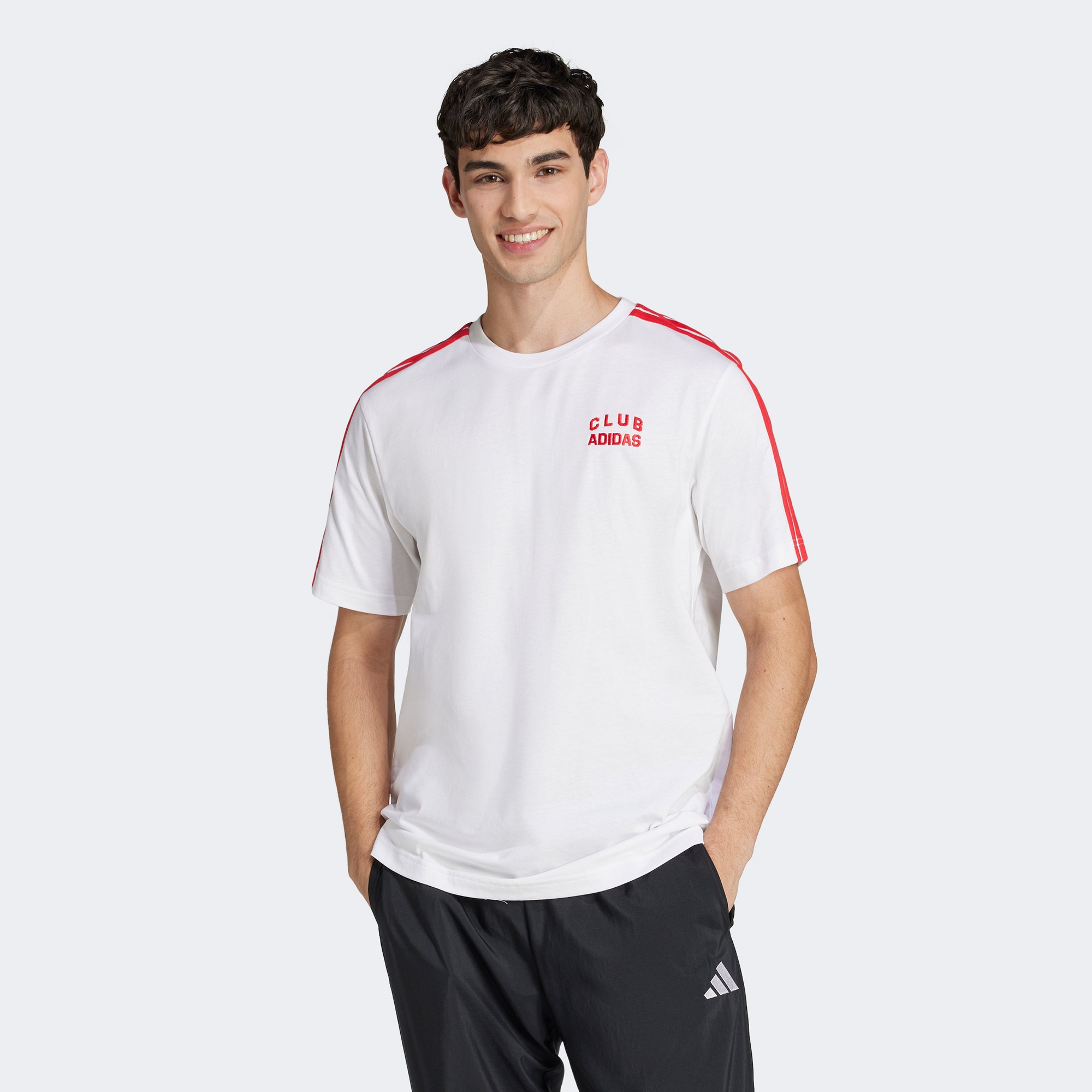 adidas Codes Collegiate Club Graphic Erkek Beyaz T-Shirt