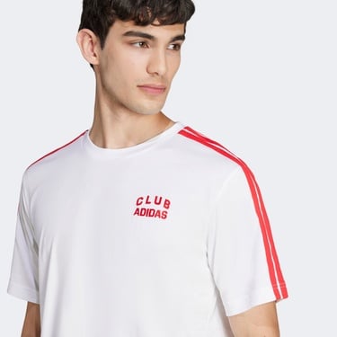  adidas Codes Collegiate Club Graphic Erkek Beyaz T-Shirt