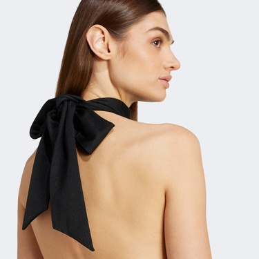  adidas Halterneck Crop Kadın Siyah Kolsuz T-Shirt