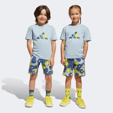  adidas x Smileyworld Çocuk Mavi Eşofman Takımı
