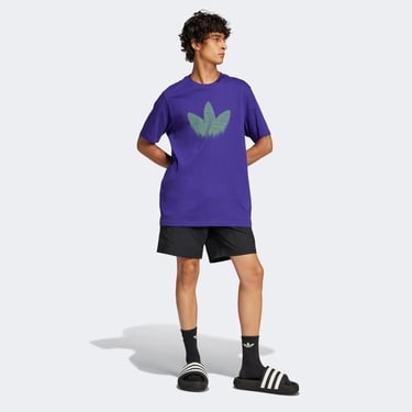  adidas Skeleton Trefoil Erkek Mor T-Shirt