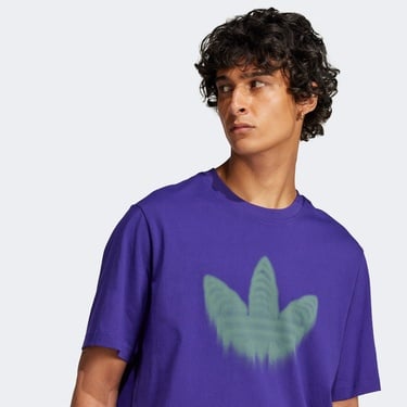  adidas Skeleton Trefoil Erkek Mor T-Shirt