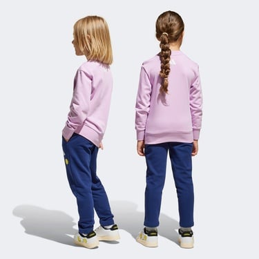  adidas x Smileyworld Çocuk Mor Eşofman Takımı