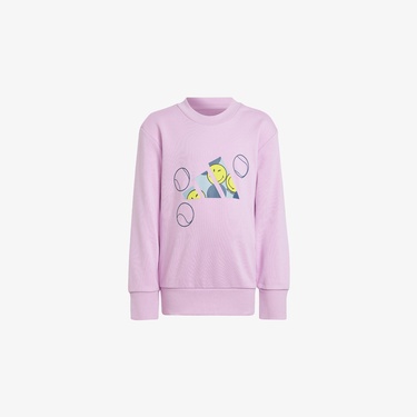  adidas x Smileyworld Çocuk Mor Eşofman Takımı