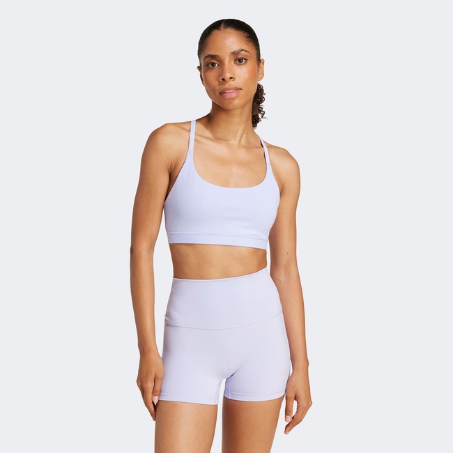  adidas All Me Light Support Kadın Mor Bra