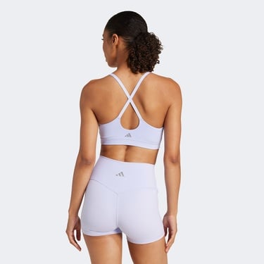  adidas All Me Light Support Kadın Mor Bra