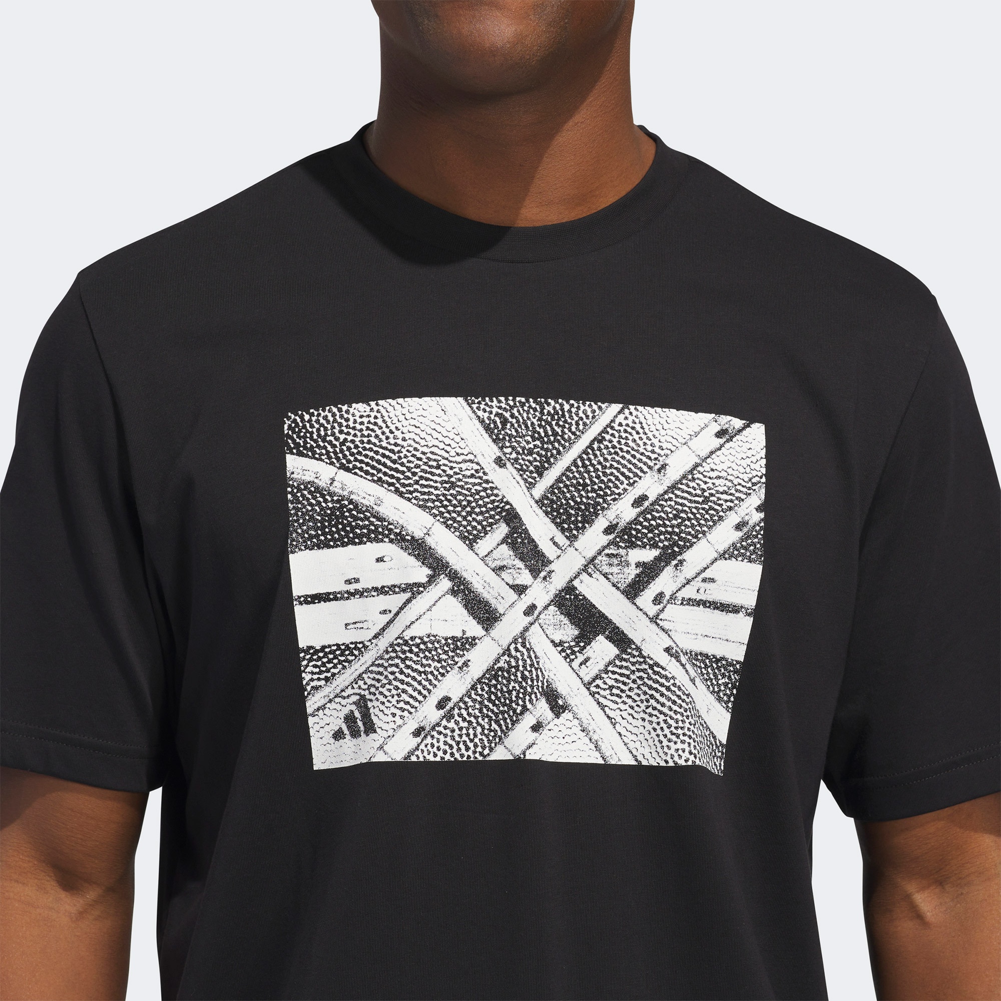 adidas Basketball State Of Mind Graphic Erkek Siyah T-Shirt