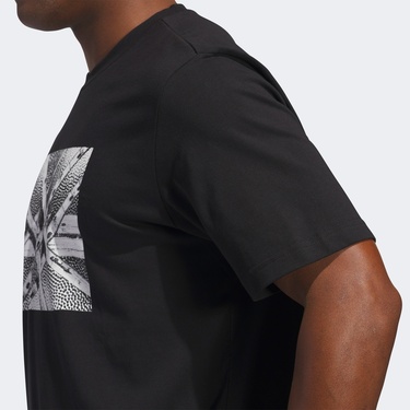  adidas Basketball State Of Mind Graphic Erkek Siyah T-Shirt
