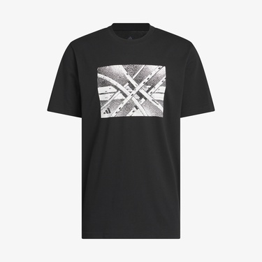  adidas Basketball State Of Mind Graphic Erkek Siyah T-Shirt