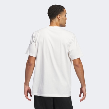  adidas Basketball State Of Mind Graphic Erkek Beyaz T-Shirt