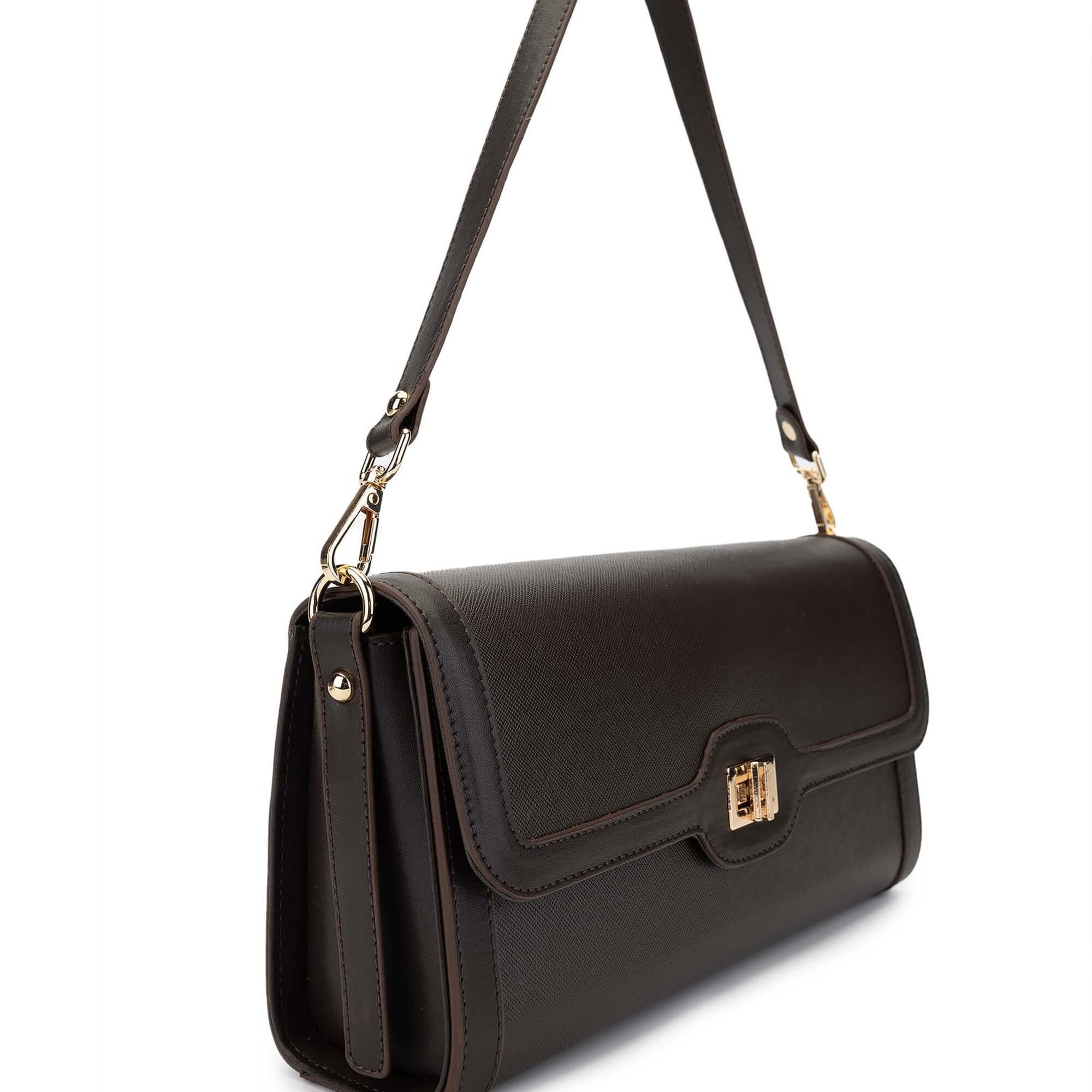 Tamer Tanca Kadın Vegan Kahverengi Omuz Çanta