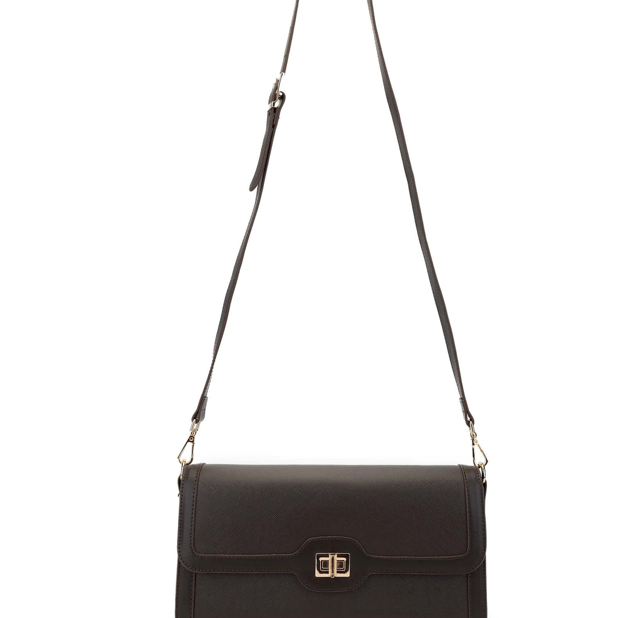 Tamer Tanca Kadın Vegan Kahverengi Omuz Çanta