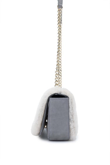  Tamer Tanca Kadın Hakiki Deri Gri Nubuk Omuz Çanta