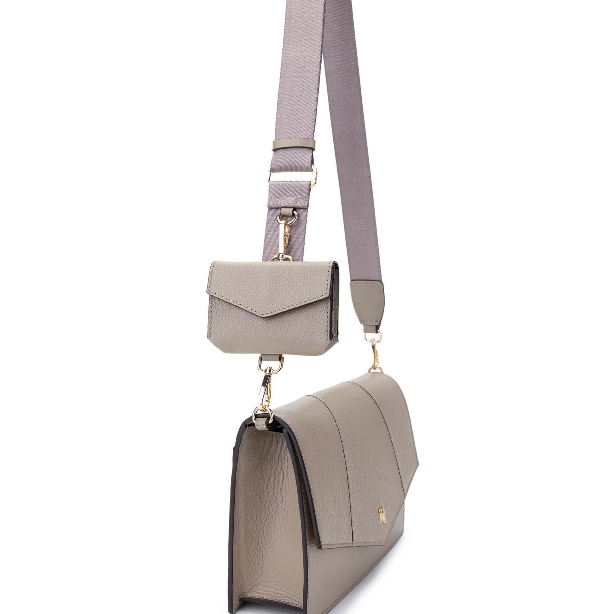 Tamer Tanca Kadın Hakiki Deri Vizon Floter Omuz Çanta