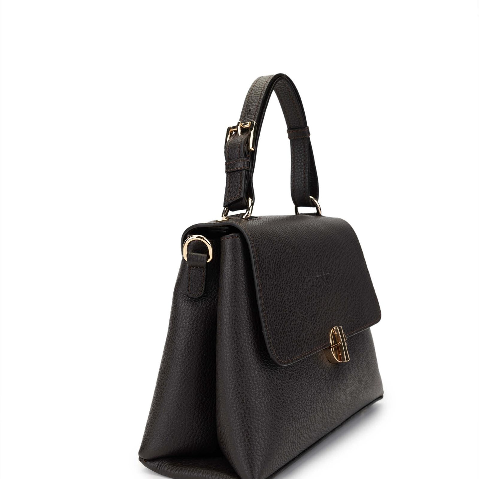 Tamer Tanca Kadın Hakiki Deri Kahverengi Omuz Çanta