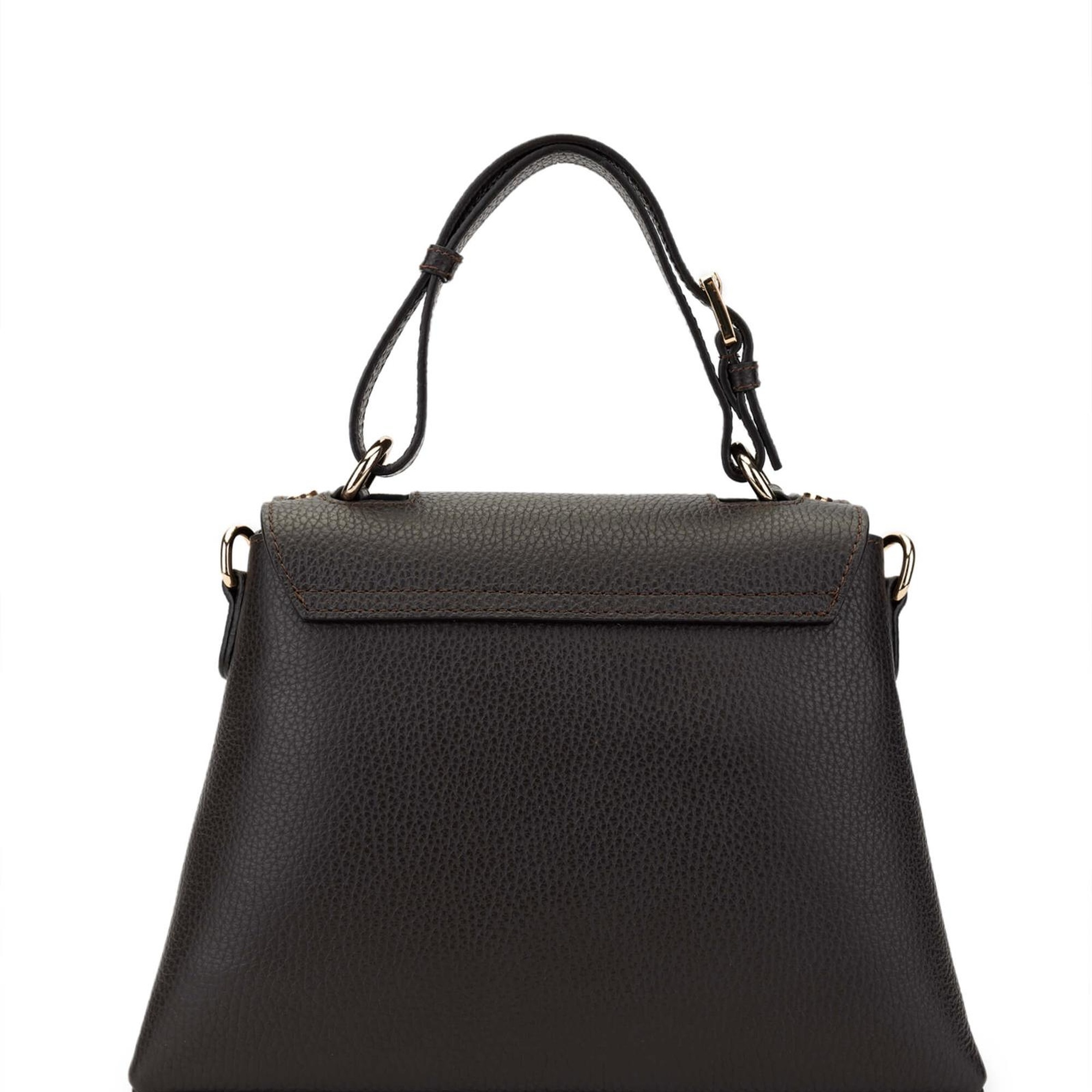 Tamer Tanca Kadın Hakiki Deri Kahverengi Omuz Çanta