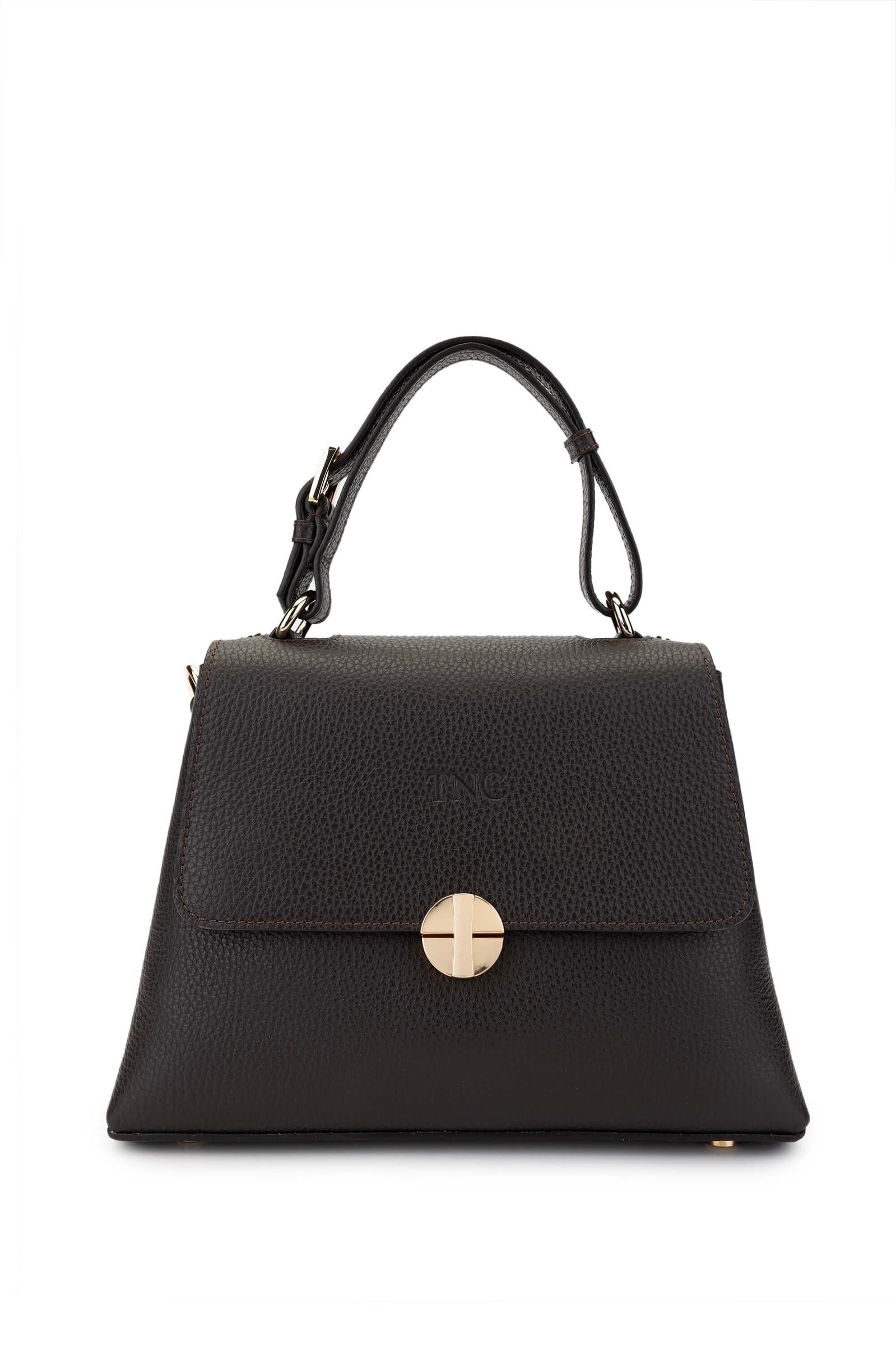  Tamer Tanca Kadın Hakiki Deri Kahverengi Omuz Çanta