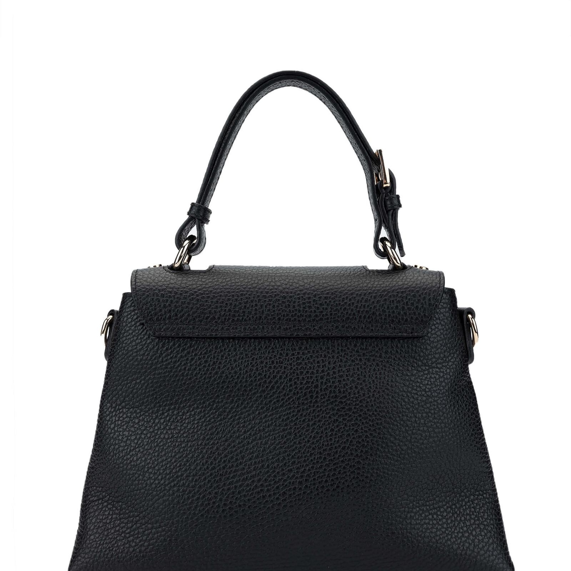 Tamer Tanca Kadın Hakiki Deri Siyah Floter Omuz Çanta