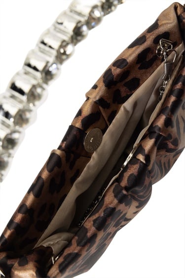  Tamer Tanca Kadın Vegan Leopar El Çantası