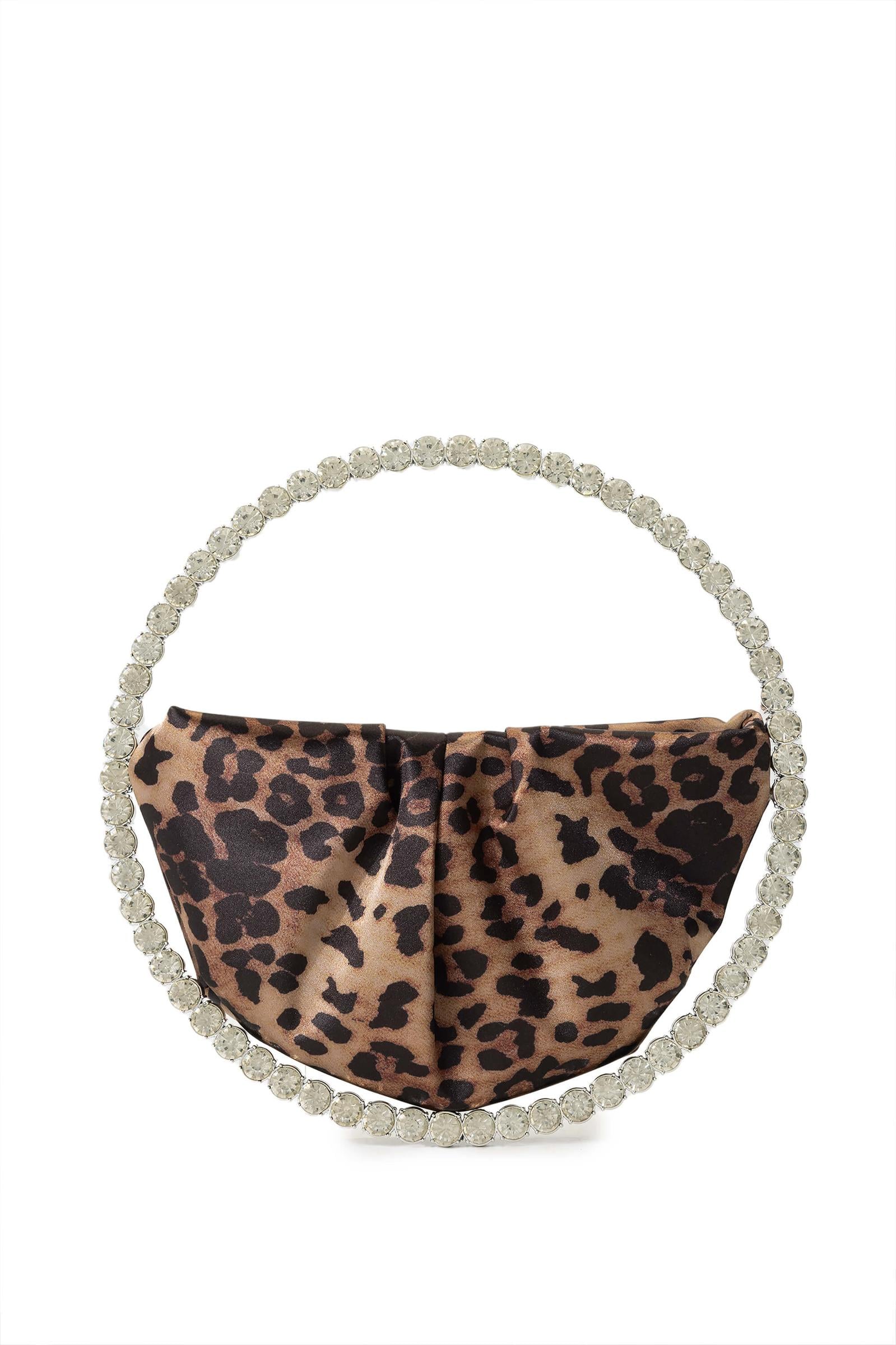  Tamer Tanca Kadın Vegan Leopar El Çantası