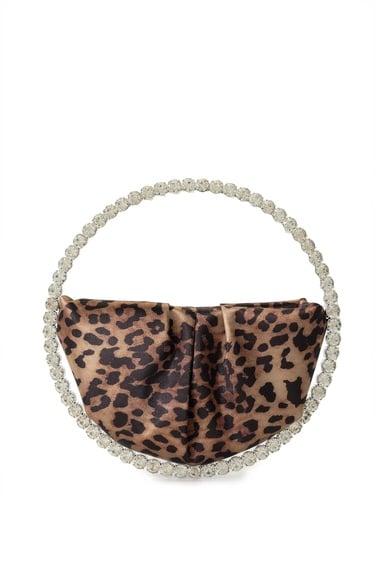  Tamer Tanca Kadın Vegan Leopar El Çantası