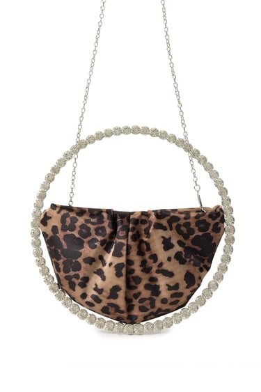  Tamer Tanca Kadın Vegan Leopar El Çantası