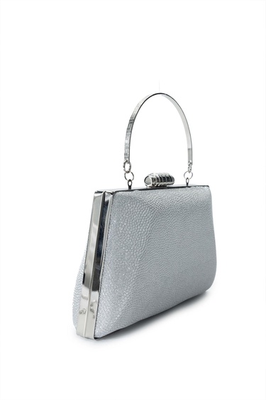  Tamer Tanca Kadın Vegan Gri El Çantası