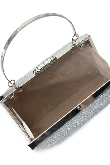  Tamer Tanca Kadın Vegan Gri El Çantası