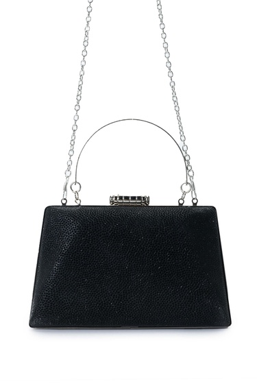  Tamer Tanca Kadın Vegan Siyah El Çantası