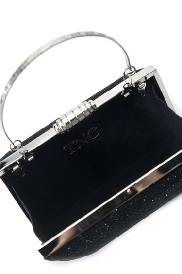  Tamer Tanca Kadın Vegan Siyah El Çantası