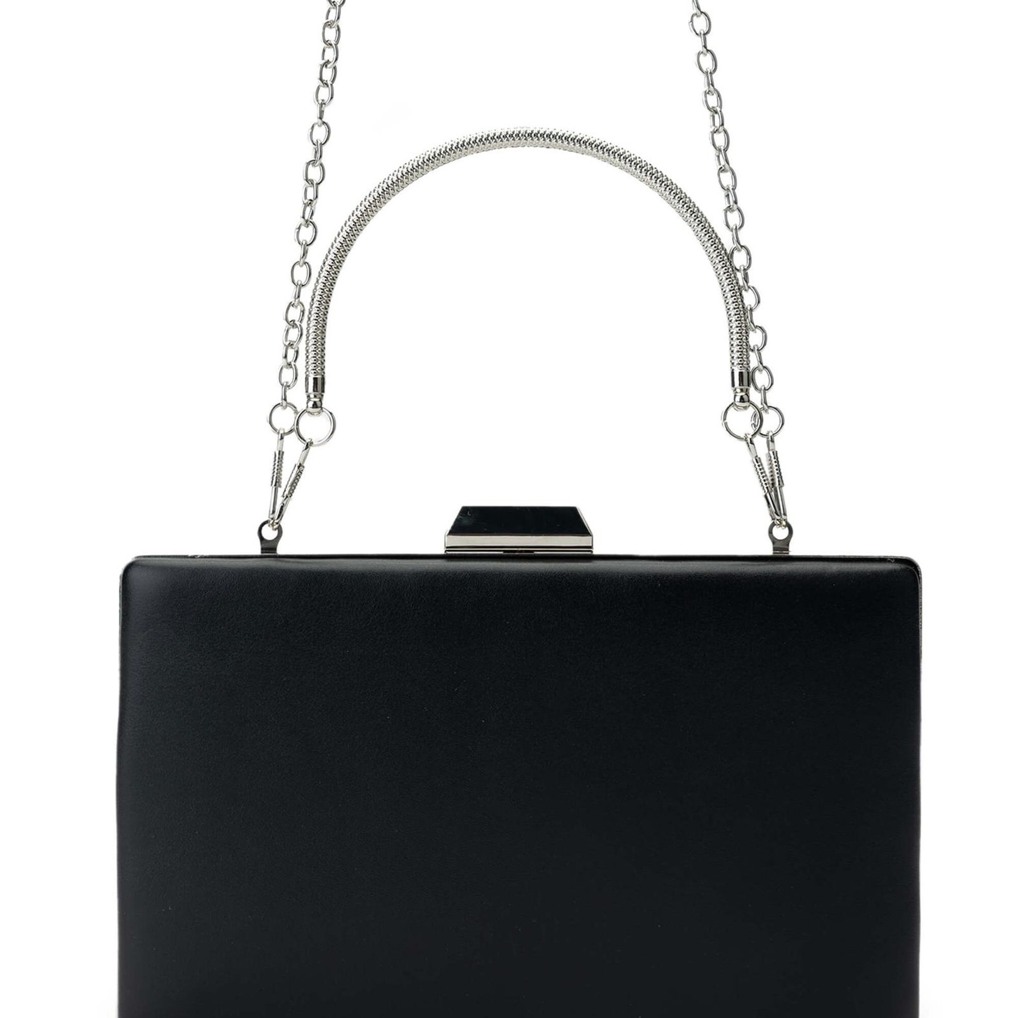 Tamer Tanca Kadın Vegan Siyah Deri El Çantası