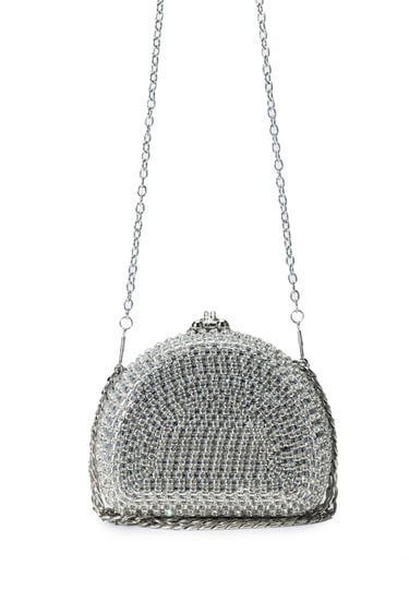  Tamer Tanca Kadın Vegan Gri El Çantası