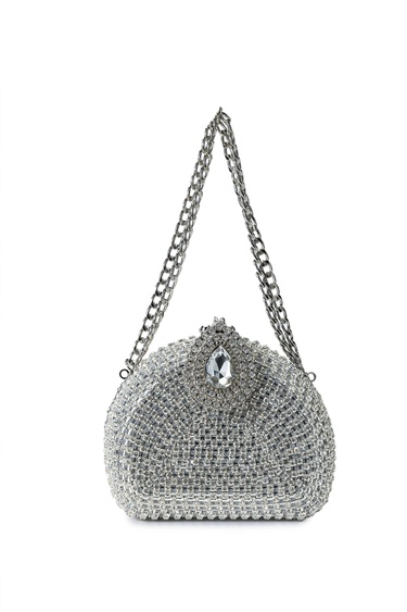  Tamer Tanca Kadın Vegan Gri El Çantası