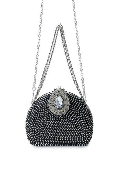  Tamer Tanca Kadın Vegan Siyah El Çantası