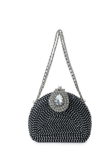  Tamer Tanca Kadın Vegan Siyah El Çantası