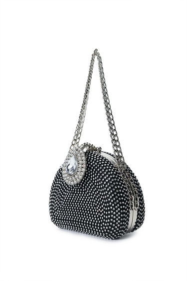  Tamer Tanca Kadın Vegan Siyah El Çantası