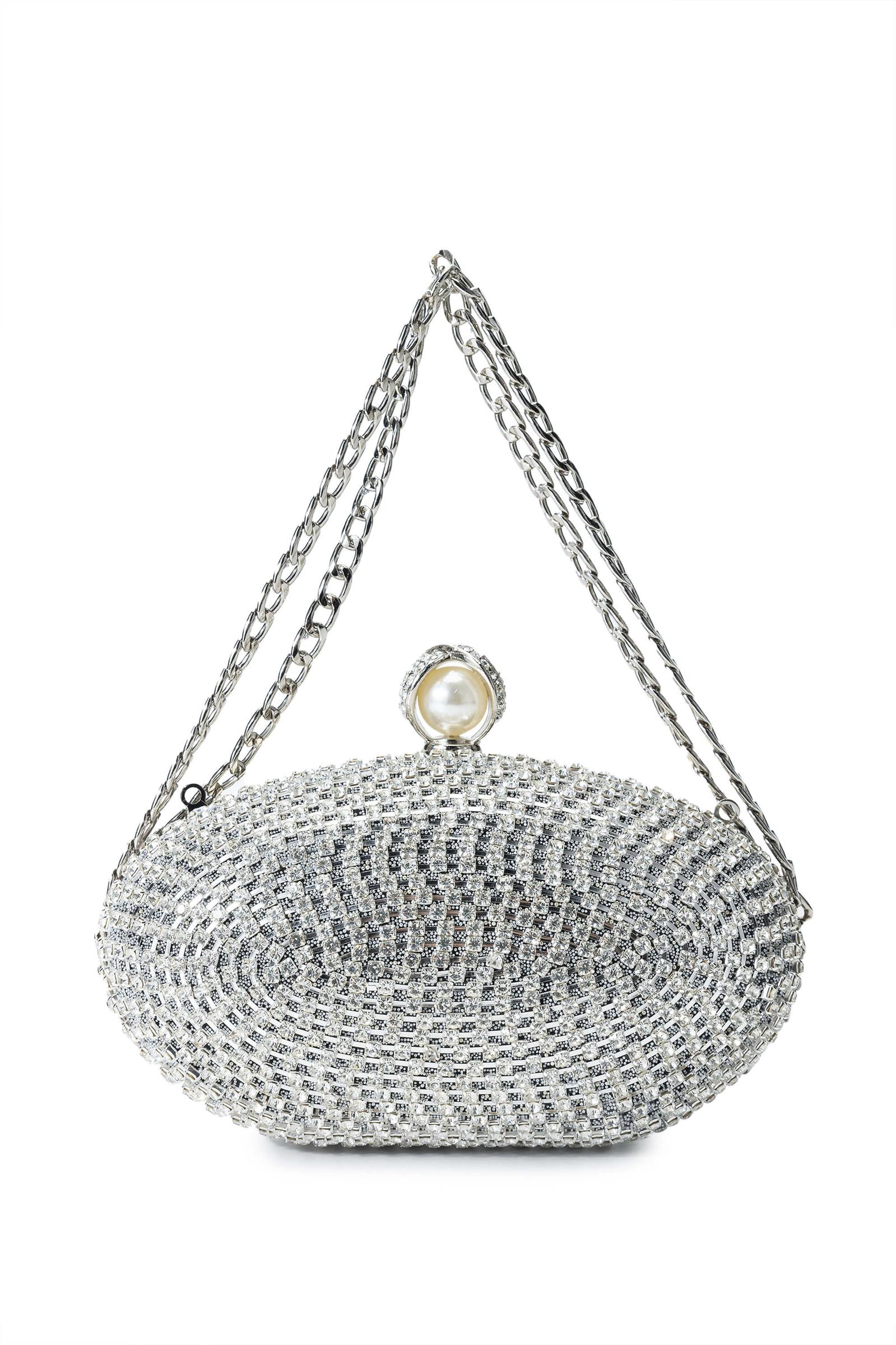  Tamer Tanca Kadın Vegan Gri El Çantası