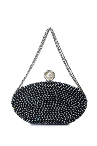  Tamer Tanca Kadın Vegan Siyah El Çantası