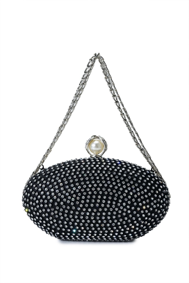  Tamer Tanca Kadın Vegan Siyah El Çantası