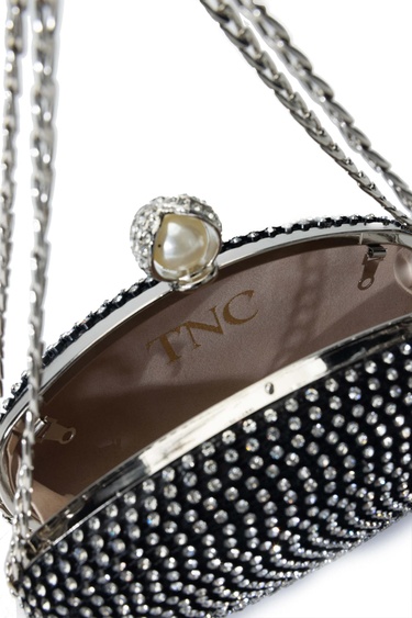  Tamer Tanca Kadın Vegan Siyah El Çantası