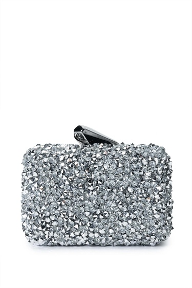  Tamer Tanca Kadın Vegan Gri El Çantası