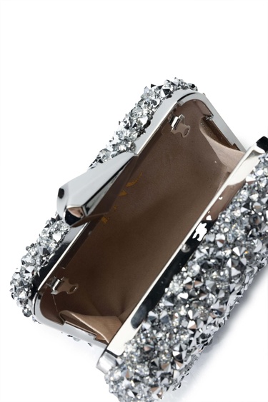  Tamer Tanca Kadın Vegan Gri El Çantası